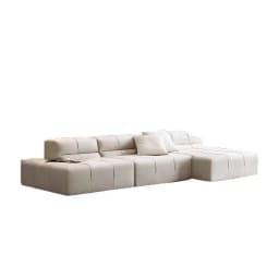 Modern Living Room Sofa Set With Comfort Cushions And Composite Fabric Upholstery For Family Seating And Home Lounge Use