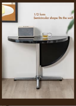 Multifunctional Household Folding Coffee Table Small Living Room round Plastic Dining Table for Restaurant Space-Saving Furnitur