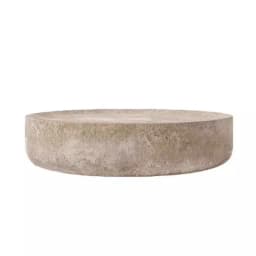 Modern Artistic Travertine Table Living Room Household Furniture Designer Selection Round Marble Tea Table Optional Side Table