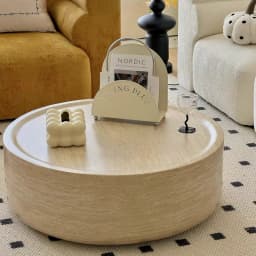 Modern Artistic Travertine Table Living Room Household Furniture Designer Selection Round Marble Tea Table Optional Side Table