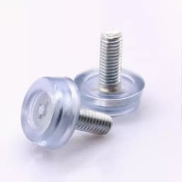  Black/Transparent Adjustable Screw M8 M10 Black Square Round Plastic Pipe Plugs Anti Slip Shock Absorber Leveling Foot Pad