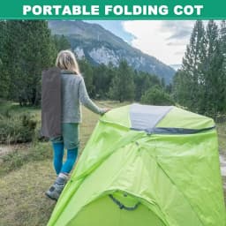 Custom Folding Camping Tent Cot, Heavy Duty Sleeping Cots With Carry Bag, Double Layer Oxford Portable Travel Camp Bed For Home