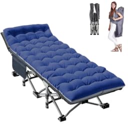 Custom Folding Camping Tent Cot, Heavy Duty Sleeping Cots With Carry Bag, Double Layer Oxford Portable Travel Camp Bed For Home