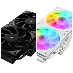 JF13K Down-pressure CPU Radiator 12CM Dual Fan Seven Copper Tube PWM Computer ARGB
