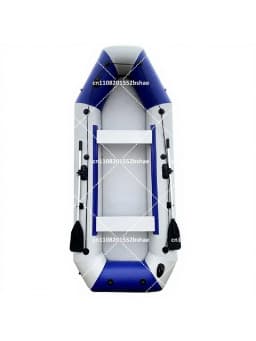 Thick Hard Bottom Inflatable Boat for 2-3 People Wear-Resistant Rubber Raft Kayak for Fishing and Drifting