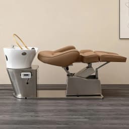 Motorized Semi Recline Hair Shampoo Bed Ceramic Basin Professional for Commercial Hair Salon Barbershop