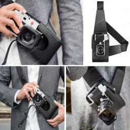 For Leica Q3 M11M10P M9 Large M240p Q2 Camera Bag Leather Case Fast Holster Leather Crossbody Gun Bag