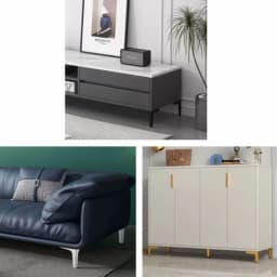 Metal Furniture Legs Triangle Wear-resistant Cabinet Legs Replacement Anti Scratch Cupboard Sofa Chair Feet