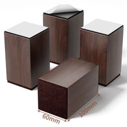 4PCS Heavy Duty Furniture Risers Felt Non-Slip Bed Heightening Feet Pad Square Round Sofa Chair Table Height Extenders Lifts