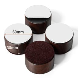 4PCS Heavy Duty Furniture Risers Felt Non-Slip Bed Heightening Feet Pad Square Round Sofa Chair Table Height Extenders Lifts