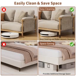 4PCS Heavy Duty Furniture Risers Felt Non-Slip Bed Heightening Feet Pad Square Round Sofa Chair Table Height Extenders Lifts