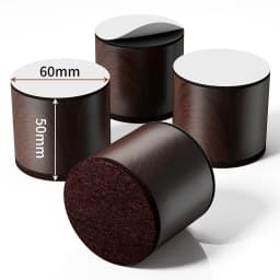 4PCS Heavy Duty Furniture Risers Felt Non-Slip Bed Heightening Feet Pad Square Round Sofa Chair Table Height Extenders Lifts