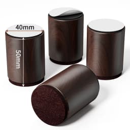 4PCS Heavy Duty Furniture Risers Felt Non-Slip Bed Heightening Feet Pad Square Round Sofa Chair Table Height Extenders Lifts