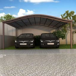 Custom Modern Aluminum Carport, Motorized Louver Roof Pergola with Solar Power System for Outdoor Car Parking Shelter Yard