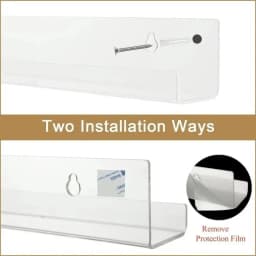 Creative 4/7/12inch Record Display Stand Clear Wall Mounted Vinyl Record Holder Acrylic CD Shelf