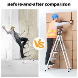 2pcs Folding Telescoping Ladders For Homes Folding Legs For Ladders For Home AntiSlip Foot Rubber Pads Ladders For Home Foot pad