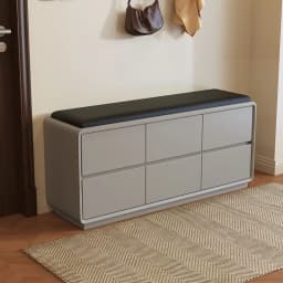Shoe Cabinet Entrance Household Integrated Shoe Change Stool Soft Bag Leather Large Capacity Solid Wood Storage Stool Cabinet