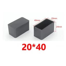 Black Square PVC Soft Chair Leg Caps Furniture Feet Covers Socks Table Pipe Plugs Waterproof Leveling Feet Floor Protector Pads