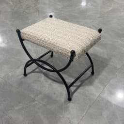 Retro Entryway Stool Metal Upholstered Ottoman Small Sofa Bench Living Room Vintage Shoe Bench Elegant Vanity Stool Customized