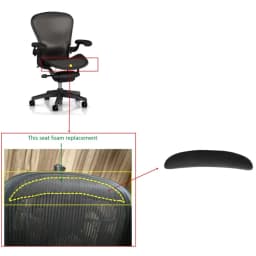 Parts Mat For Classical Aeron Chairs Computer Gaming Seat Breathable Pad Office Armchair Chair Accessories Memory Foam Cushion