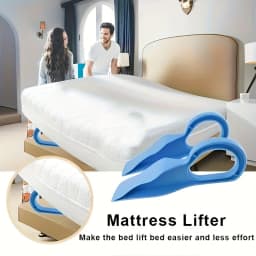 2pcs The mattress lifting tool adopts an ergonomic curved design, suitable for daily bed making and cleaning work in households.