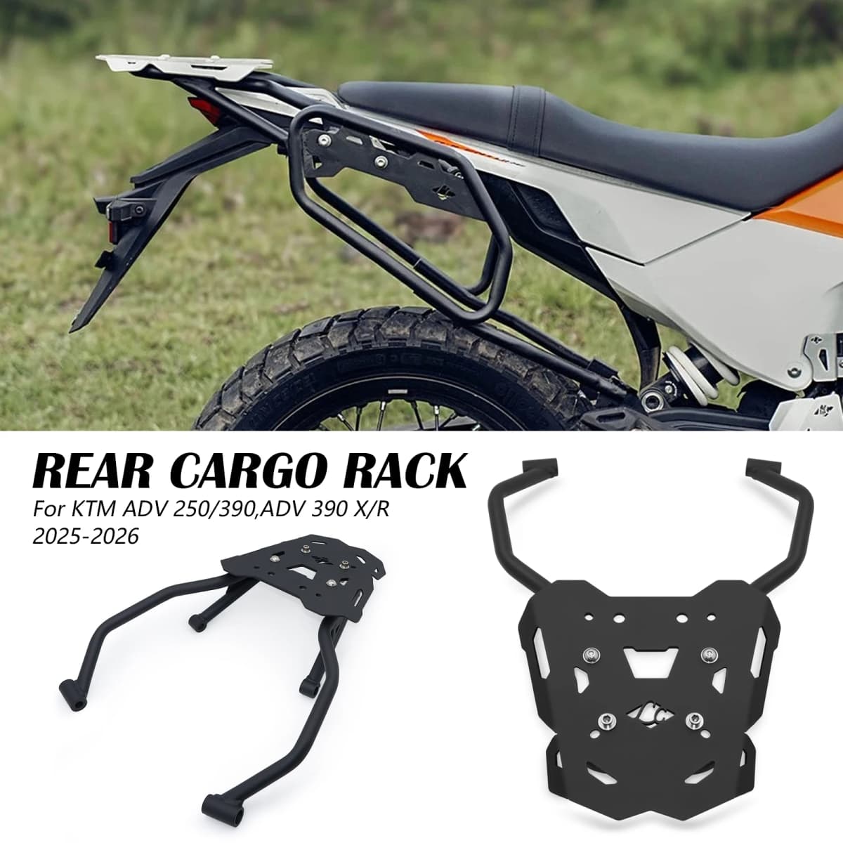 X-T For KTM 390 ADVENTURE R X 2025 390 adv x 2026 250 ADVENTURE Rear Luggage Rack Top Case Rear Rack Carrier Storage Box Bracket