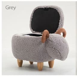 Cartoon Children's Stool, Sheep Sofa Stool,Creative Animal Stool, Home Door Shoe Changing Stool Cute Animal Modeling Furniture