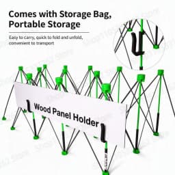 Heavy Duty Spider Workbench 3500kg Max, Folding Stand Bag, Quick Setup No Tool, Woodworking Garage Support 4 6 8 10 12 15 Legs