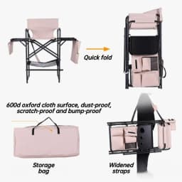 Foldable Director Chair Outdoors Makeup Chairs Multifunctional Portable Barber Chair Simple Comfortable Film Crew Shot Chairs