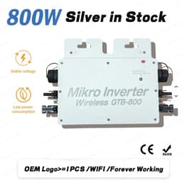 Household Balcony Solar Power GTB 800 Micro Inverter 800W Output IP65 Waterproof WiFi Smart Grid Connected Inverter