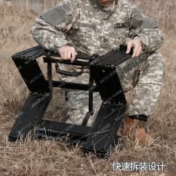 XXnewFast Folding Stair Multi-Function Easy to Carry Alloy Aluminum