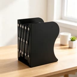 Cross border iron bookshelf with books placed on the table for student storage, and a foldable book stand with a bookshelf for h