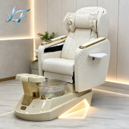 Pedicure Chair Adjustable Angle Massage Ambient Light Foot Spa Salon Beauty Equipment