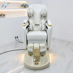 Pedicure Chair Adjustable Angle Massage Ambient Light Foot Spa Salon Beauty Equipment