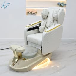 Pedicure Chair Adjustable Angle Massage Ambient Light Foot Spa Salon Beauty Equipment