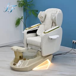 Pedicure Chair Adjustable Angle Massage Ambient Light Foot Spa Salon Beauty Equipment