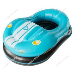 Electric inflatable bumper car floating row adult children water toys PVC cartoon seat swimming pool floating lounge chair