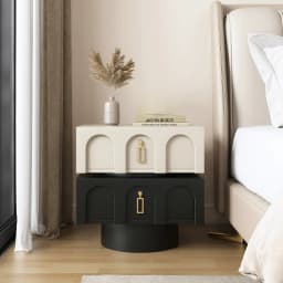 Nordic Drawers Bedside Table Storage Luxury Mid Century Modern Bedroom Bedside Table Simple Vanity Criado Mudo Home Furniture