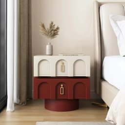 Nordic Drawers Bedside Table Storage Luxury Mid Century Modern Bedroom Bedside Table Simple Vanity Criado Mudo Home Furniture