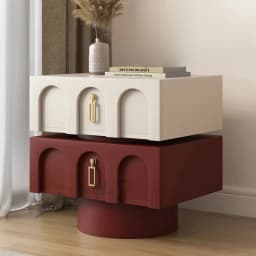 Nordic Drawers Bedside Table Storage Luxury Mid Century Modern Bedroom Bedside Table Simple Vanity Criado Mudo Home Furniture