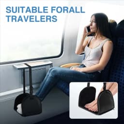 KYCOR-Foot Relaxing Hammock Adjustable Airplane Foot Hammock For Office Travel Relaxing Under-Desk Resting Foot Hammock