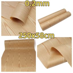 Manchurian Ash Figured Reconstituted Engineered Wood Veneer, 0.2mm, 250x58cm, For Logo Backdrop & Headstock Veneering.