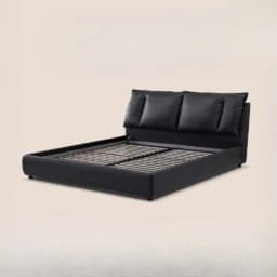 luxury king size Double bed home queen frame black 180x200cm bed wooden Headboard modern letto matrimoniali bedroom furniture