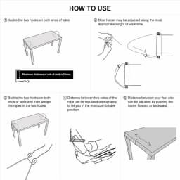 Adjustable Polyester Foot Hammock - Portable Desk Foot Rest, Feet Swing Footrest for Home Office Camping