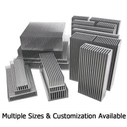 1pcs Width 20-130mm Aluminum Heat Sink Heatsink Radiator Heating Heat Dissipation Cooling for LED COB Light Power IC Transistor