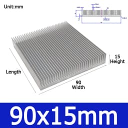 1pcs Width 20-130mm Aluminum Heat Sink Heatsink Radiator Heating Heat Dissipation Cooling for LED COB Light Power IC Transistor