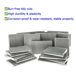 1pcs Width 20-130mm Aluminum Heat Sink Heatsink Radiator Heating Heat Dissipation Cooling for LED COB Light Power IC Transistor