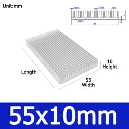 1pcs Width 20-130mm Aluminum Heat Sink Heatsink Radiator Heating Heat Dissipation Cooling for LED COB Light Power IC Transistor