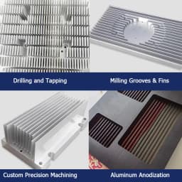1pcs Width 20-130mm Aluminum Heat Sink Heatsink Radiator Heating Heat Dissipation Cooling for LED COB Light Power IC Transistor