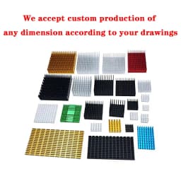 1pcs Width 20-130mm Aluminum Heat Sink Heatsink Radiator Heating Heat Dissipation Cooling for LED COB Light Power IC Transistor